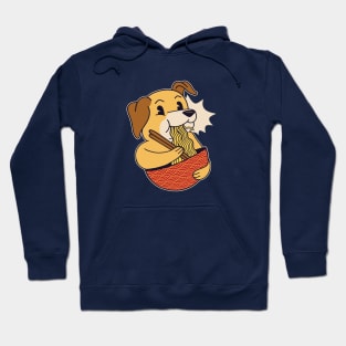 Cute Cartoon Dog Eating Ramen Hoodie